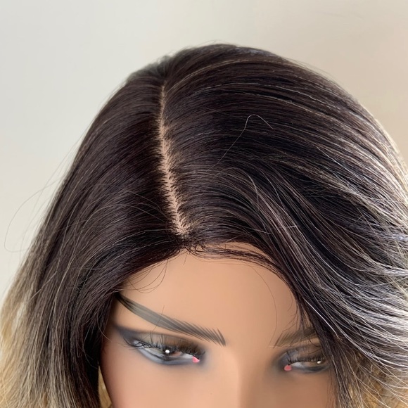 “Put On & Go Ombre Blonde Premium Fiber Wig with Loose Curls - Picture 5 of 9